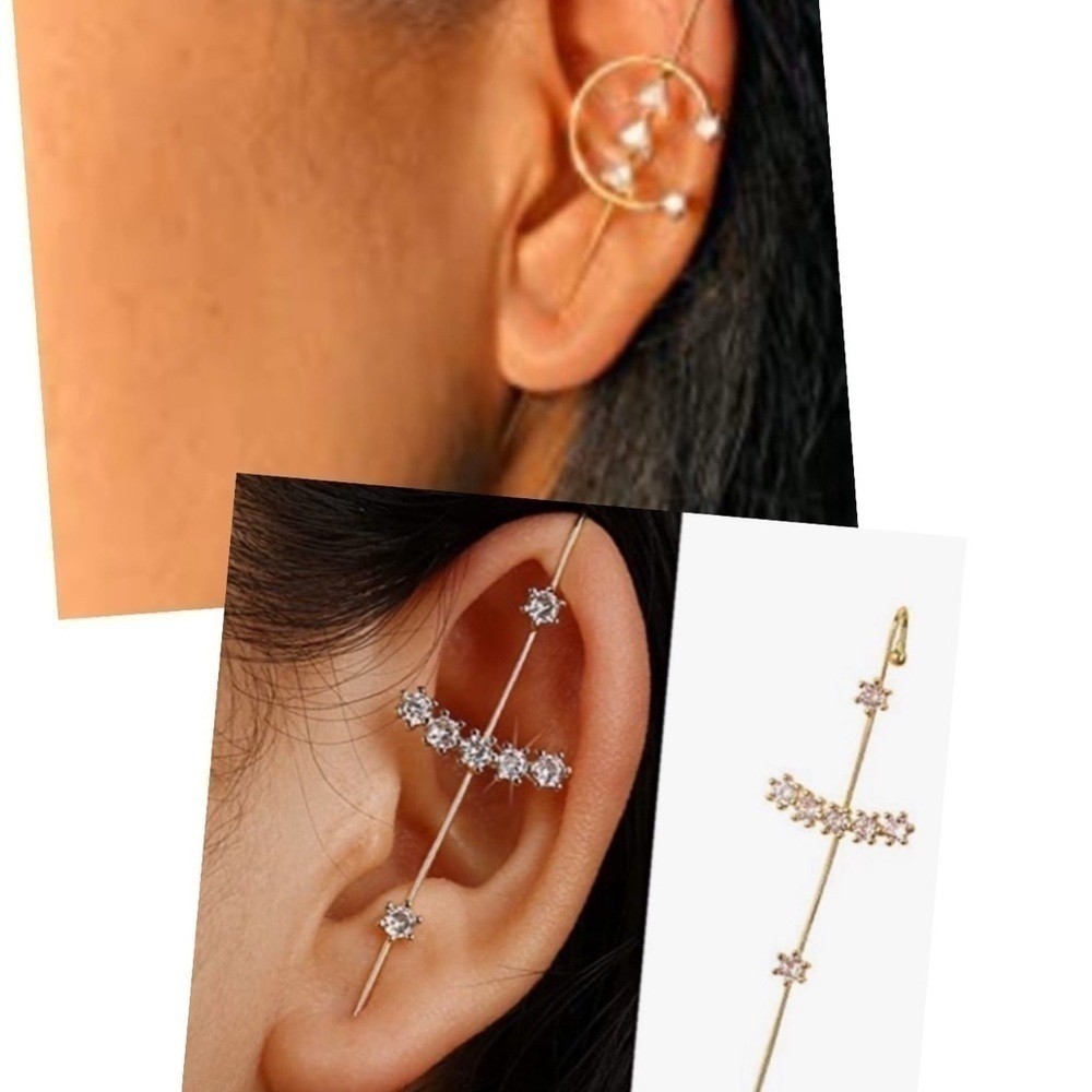 NWT Bundle of 2 Ear Crawler Cuff Earrings (2 Styles)